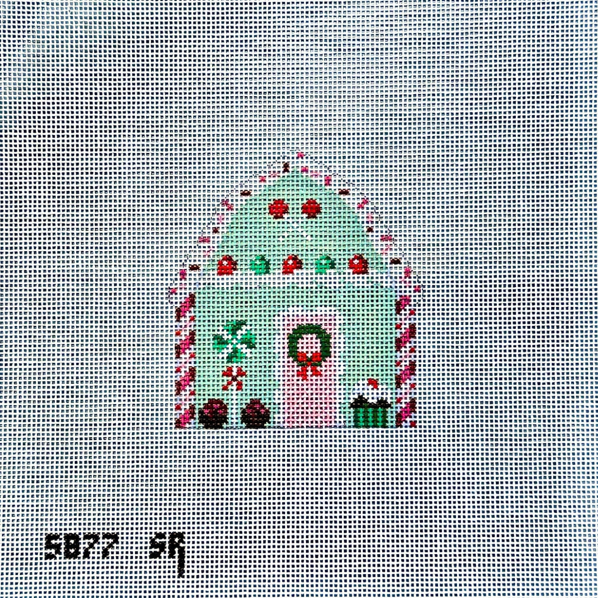 Mint Sprinkle House Canvas