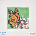 Monarch Butterfly on Milkweed Canvas