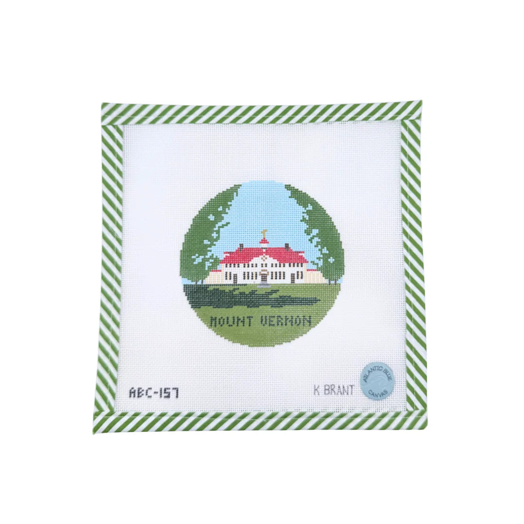 Mount Vernon Travel Round Canvas