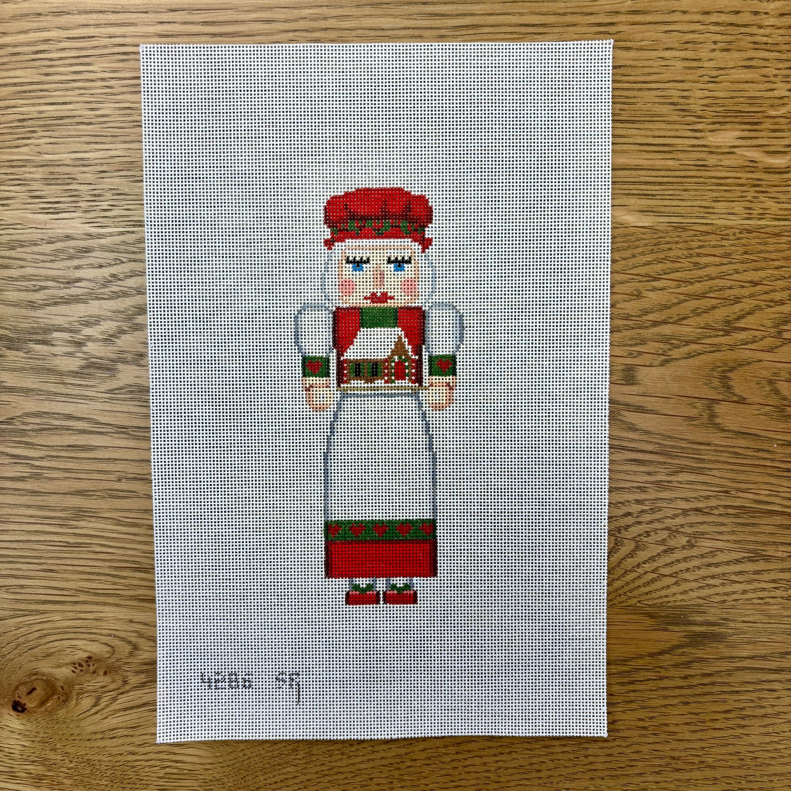 Nutcracker Mrs Clause with Gingerbread (6.5") Canvas