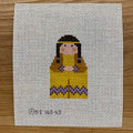 Native American Boy Stitch It Angel Canvas
