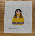 Native American Girl Stitch It Angel Canvas