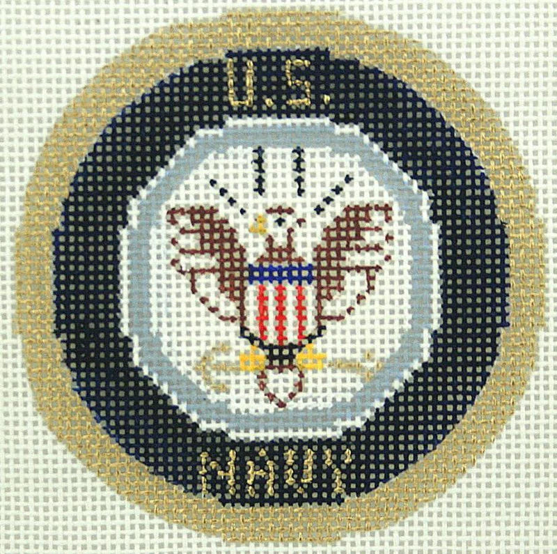US Navy Corps 3" Round Canvas