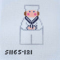 Navy Sailor Stitch It Angel Canvas