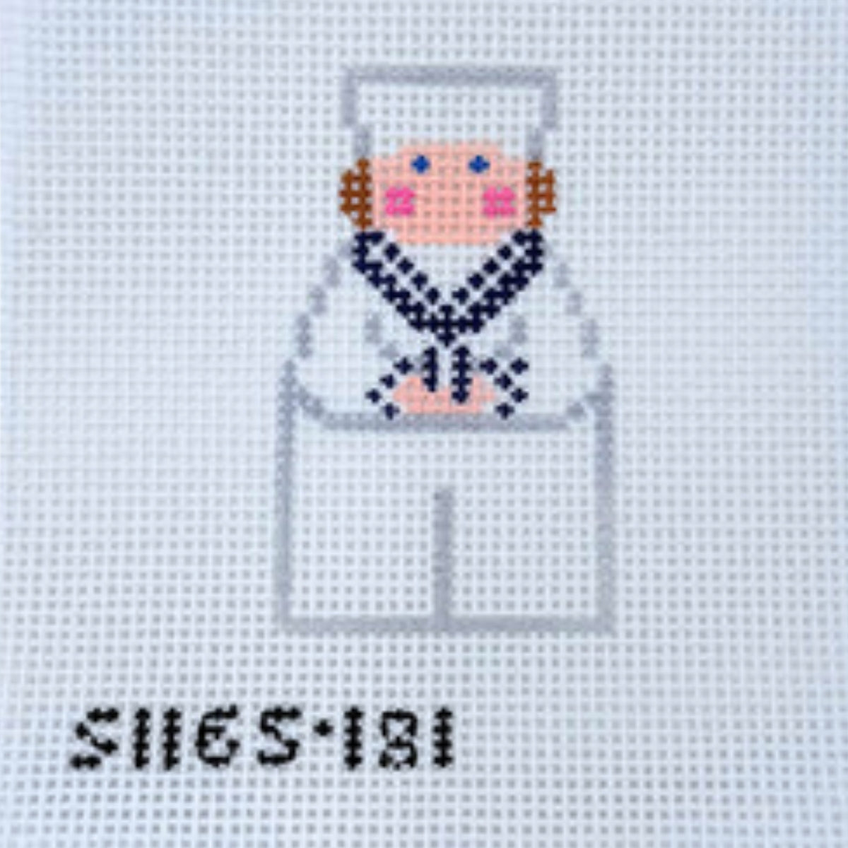 Navy Sailor Stitch It Angel Canvas
