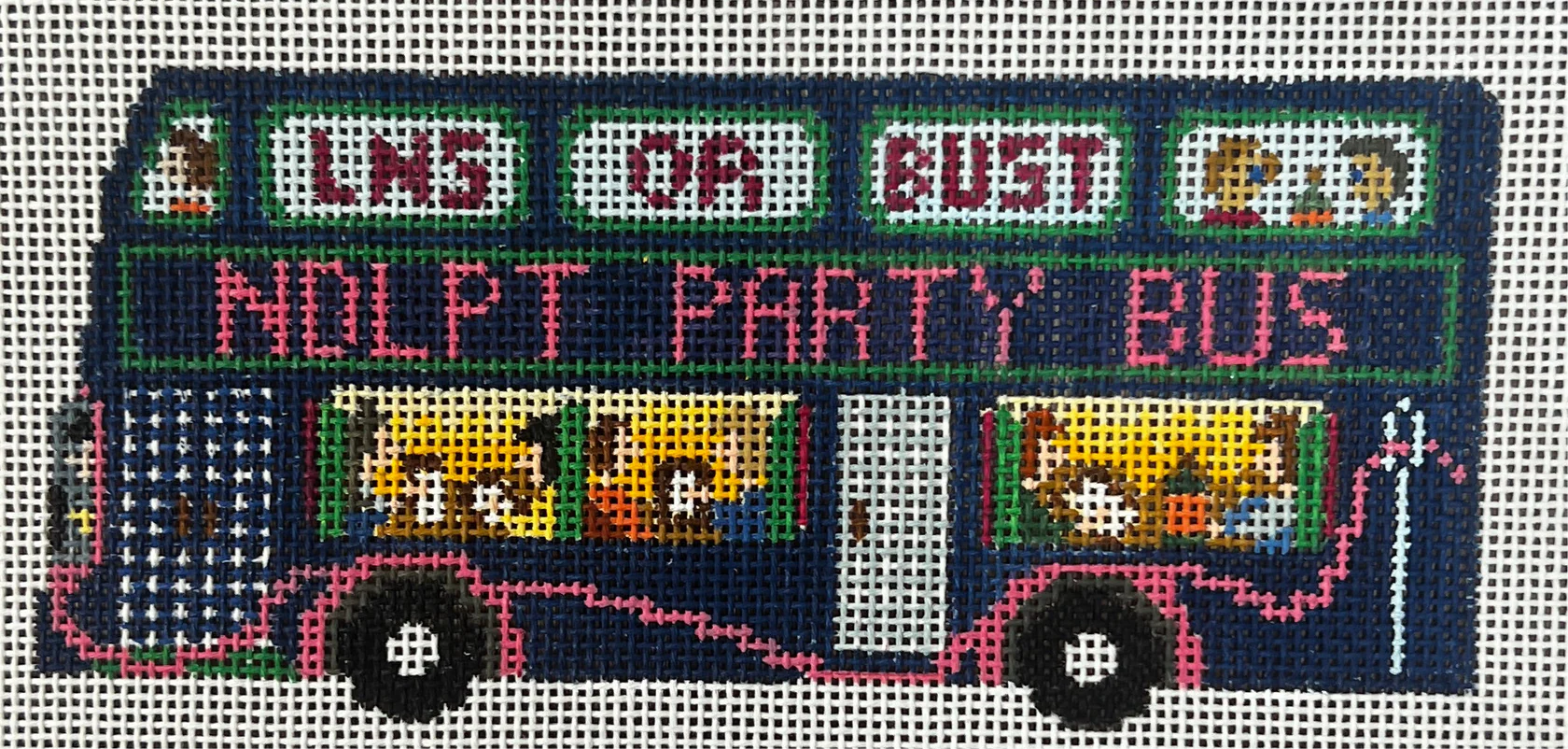 The Needlepoint Party Bus Canvas