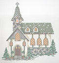 Village Old Stone Church Canvas