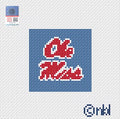 Ole Miss Mini Square (2.2") Canvas