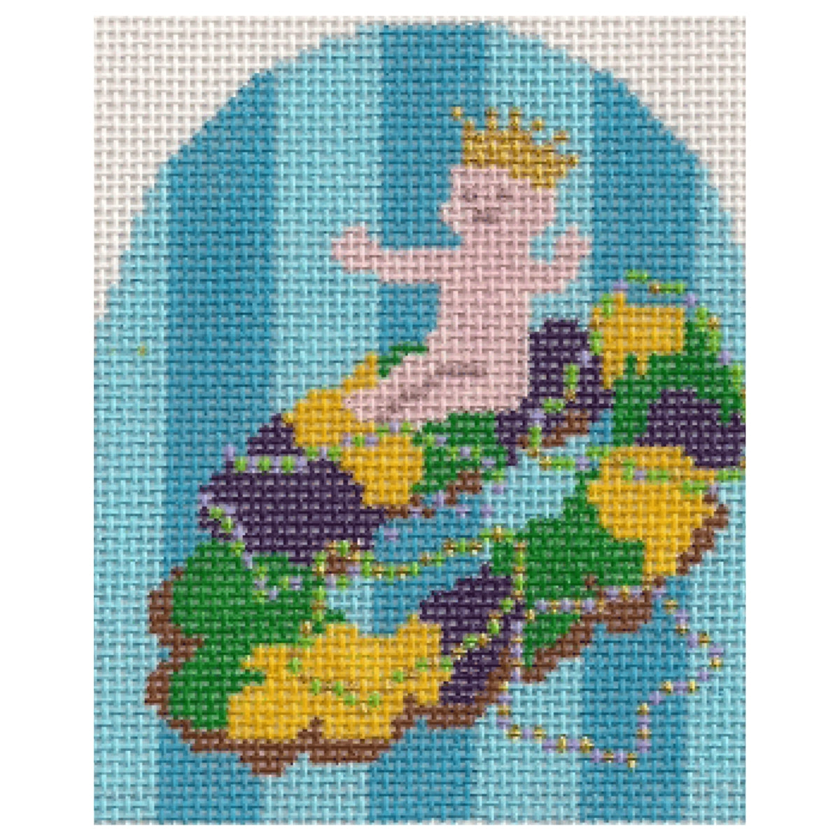One Baby in a King Cake Canvas
