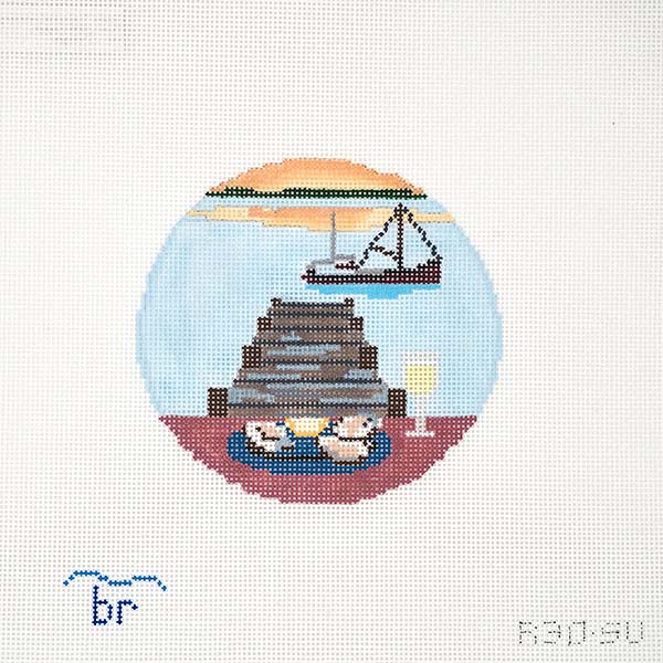 Four Seasons: Summer Oysters on the Pier Canvas
