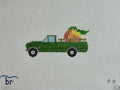Peach Truck Canvas on 18 mesh