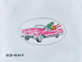Pink Christmas Cadillac Ornament Canvas