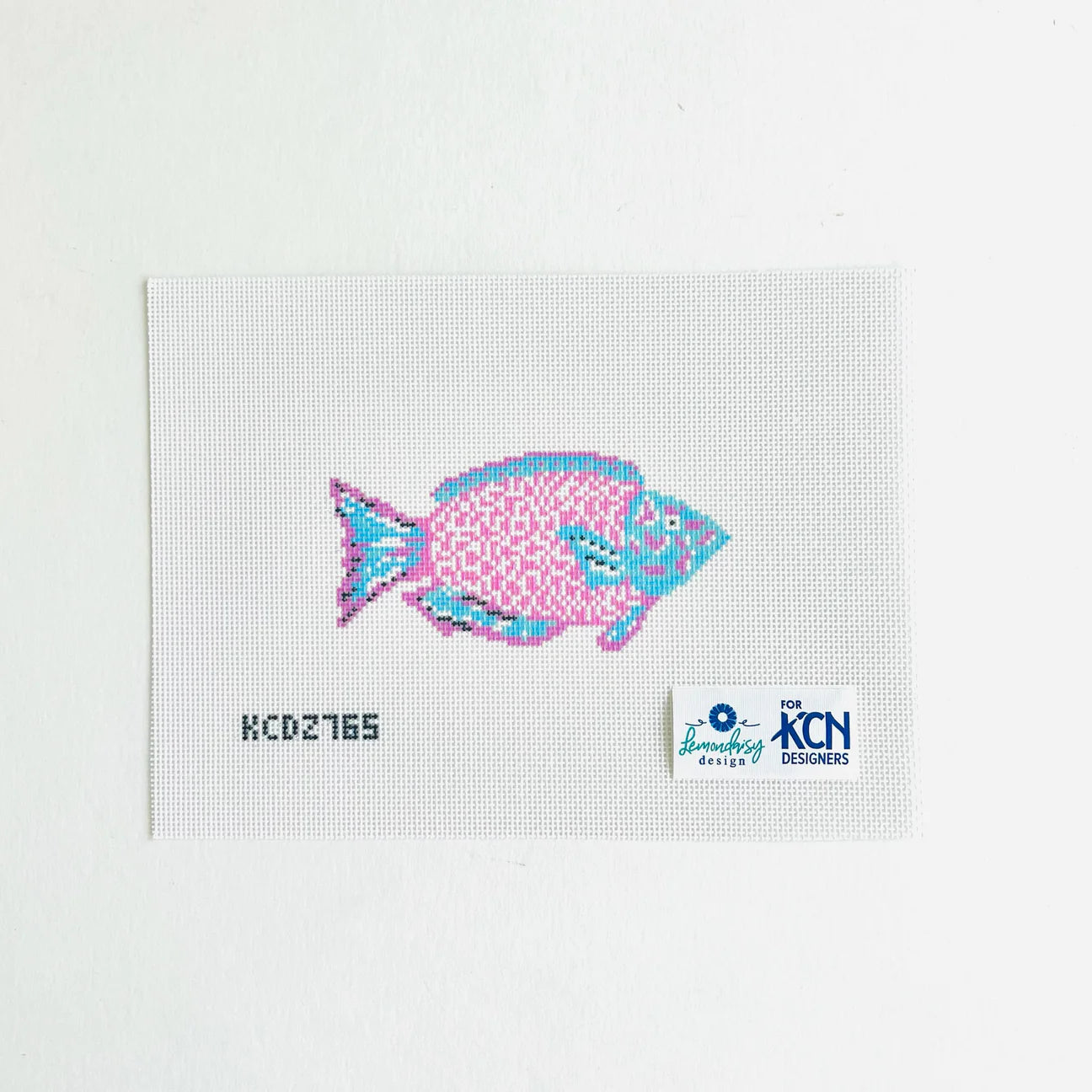 Pink and Turquoise Parrot fish Canvas
