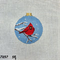 Puffed Cardinal Canvas
