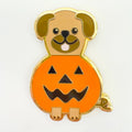 Pug Dog in a Pumpkin Needle Minder