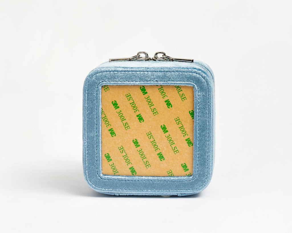 4" Self Finishing Jewelry Box - Velvet-Denim