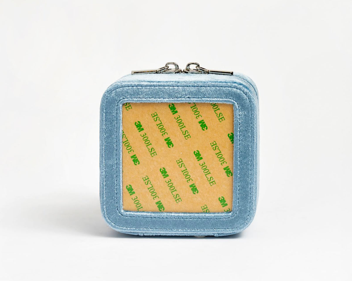 4" Self Finishing Jewelry Box - Velvet-Denim