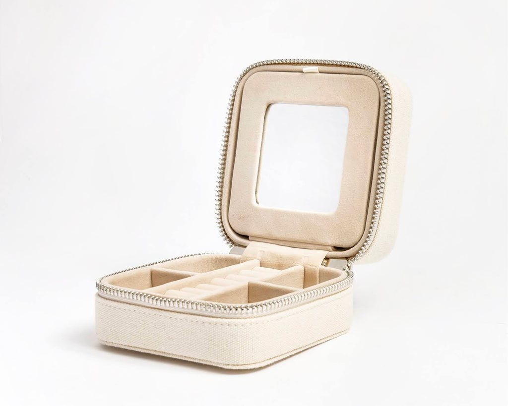 4" Self Finishing Jewelry Box - Linen