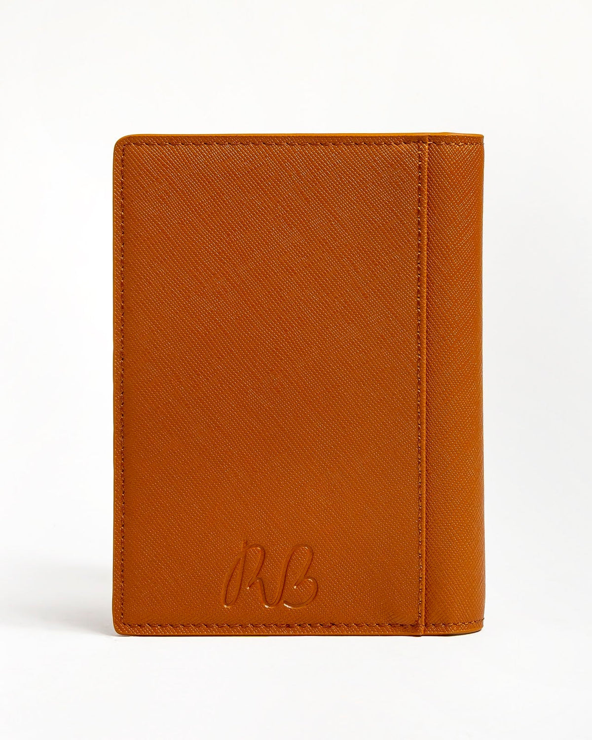 Self-Finishing Passport Cover - Cognac