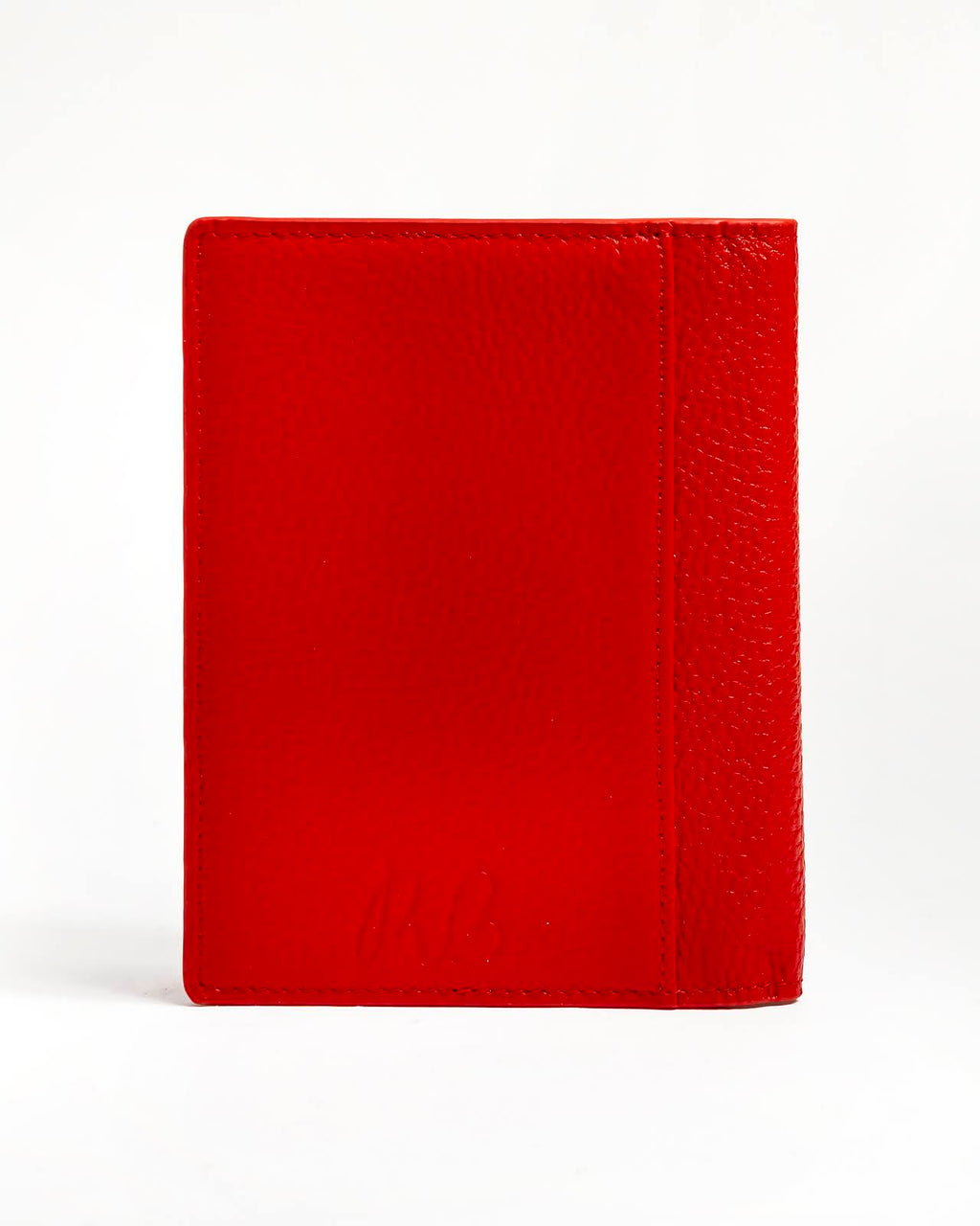 Self-Finishing Passport Cover - Pebble Red