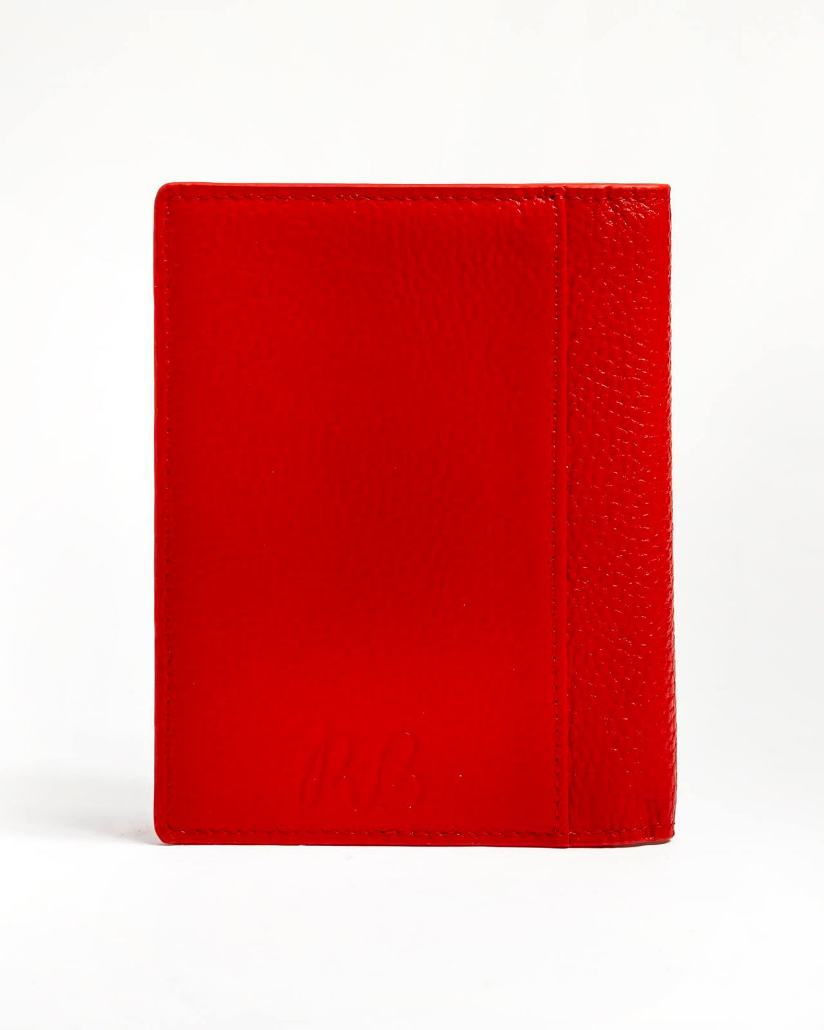 Self-Finishing Passport Cover - Pebble Red
