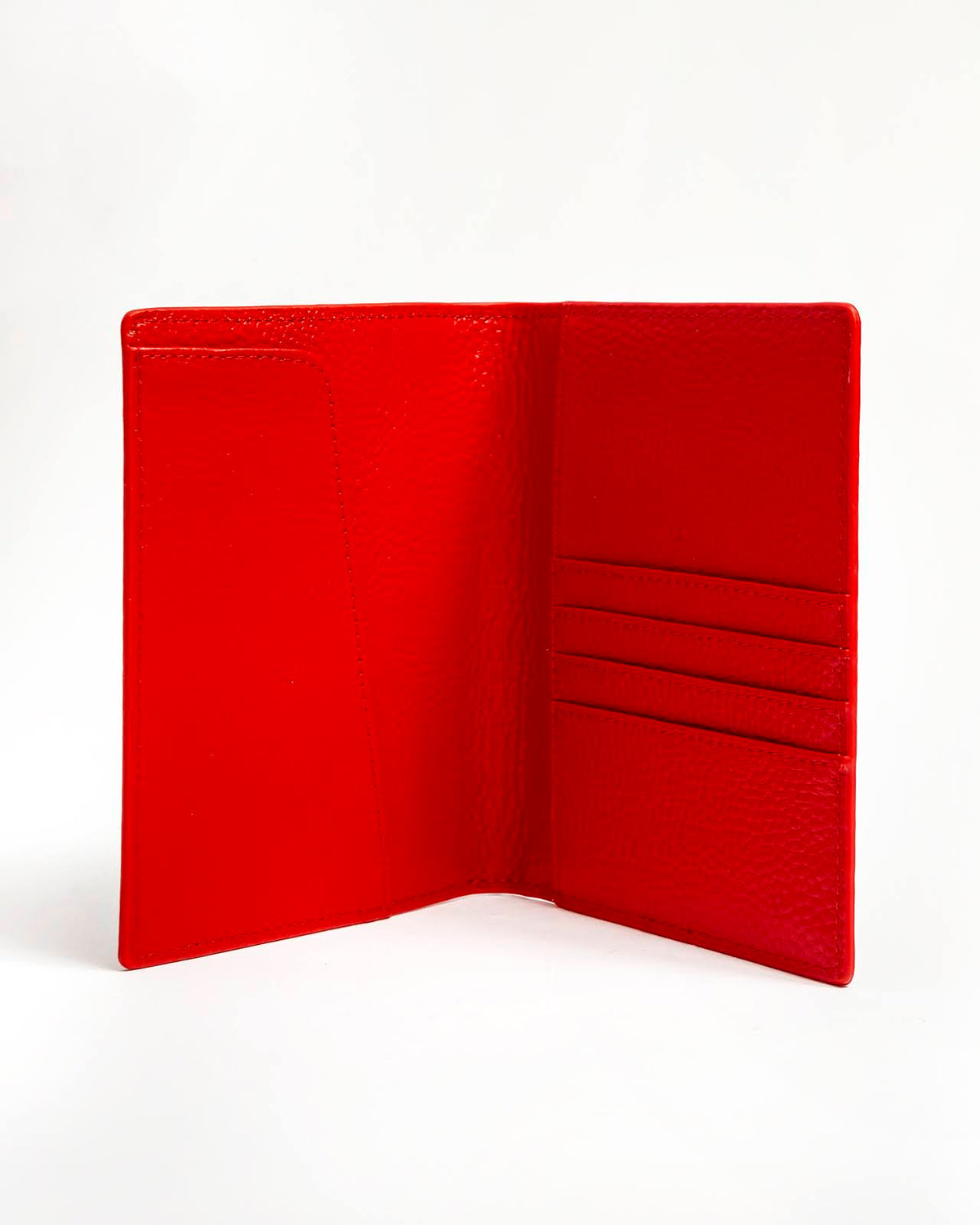 Self-Finishing Passport Cover - Pebble Red