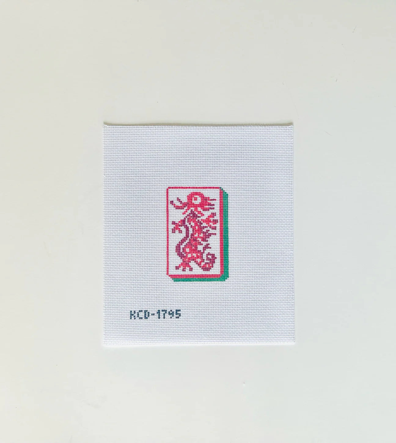 Red Dragon Mahjong Tile Canvas