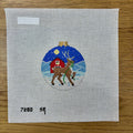 Reindeer and Barn Ornament Canvas