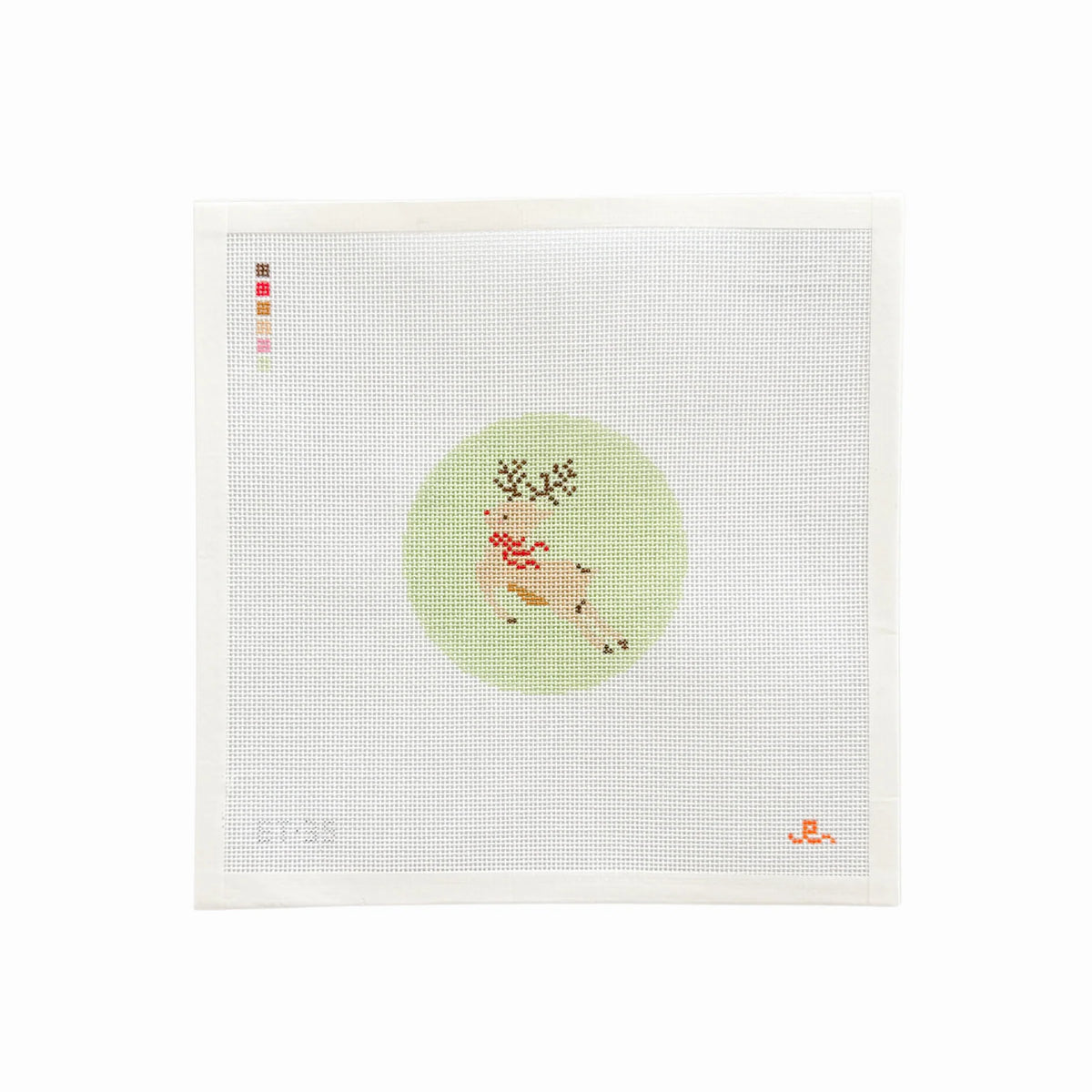 Rudolph Round Canvas