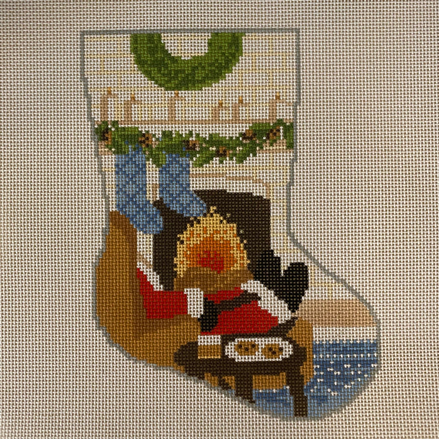 Santa's Nightcap Midsize Stocking Canvas