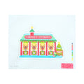 Santa's Stables Christmas Village Canvas