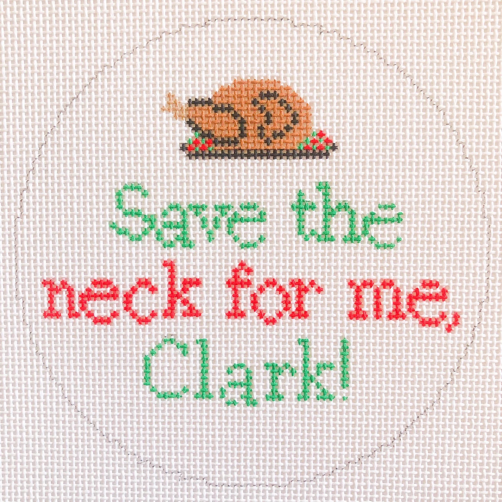 Save the neck for me, Clark! Christmas Vacation Canvas