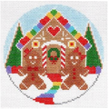 Gingerbread Round Canvas