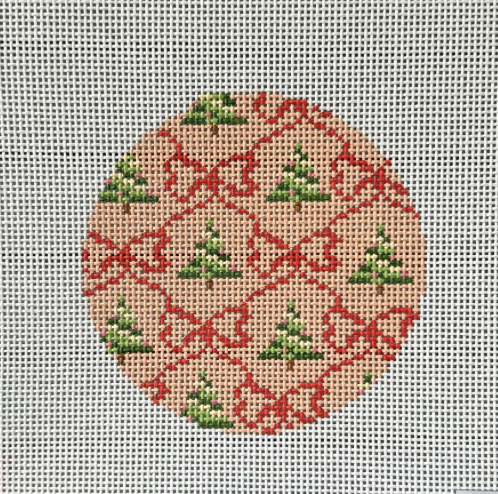 Bow and Tree Round Canvas