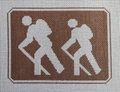 Hiker Recreation Sign (13m) Canvas