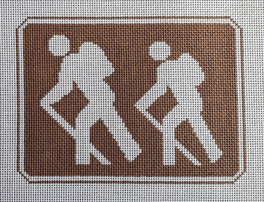 Hiker Recreation Sign (13m) Canvas