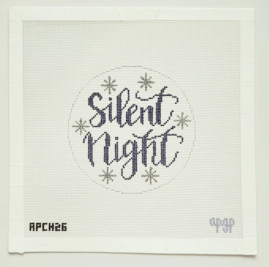 Silent Night Canvas (with Stitch Guide)
