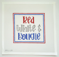 Red White & Bougie Canvas