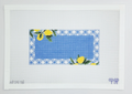 Lemons on Gingham Blue 6x3 Insert