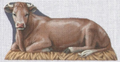 Cow Laying Down (Nativity) Canvas