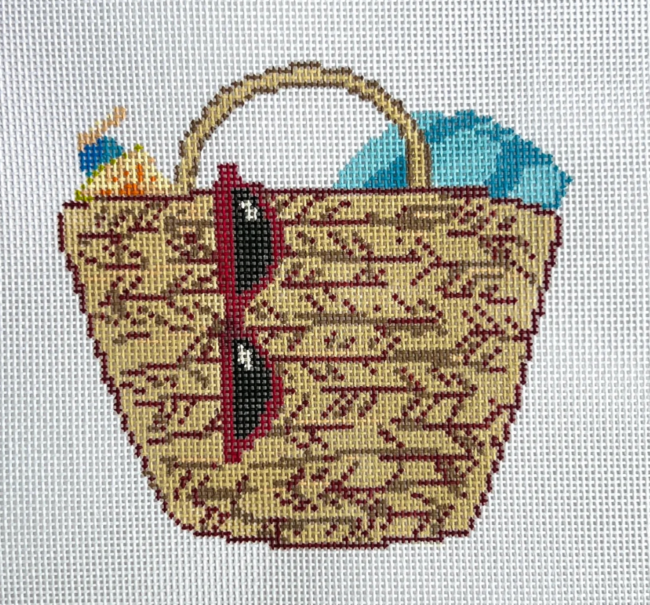 Straw Beach Bag Canvas