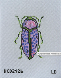 Purple Beetle Canvas