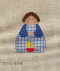 August Sailboat Stitch It Angel Canvas