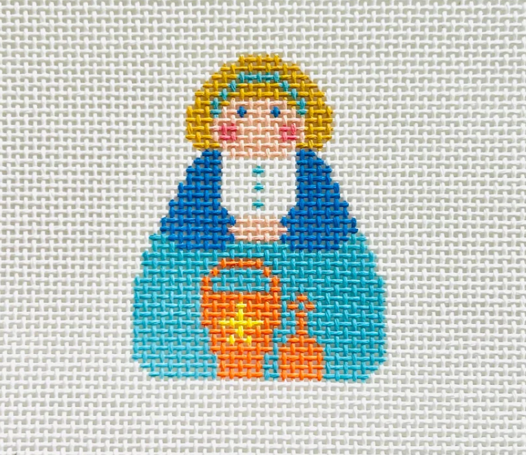 Beach Stitch It Angel Canvas
