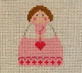 February Stitch It Angel Canvas