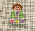 April Tulips Stitch It Angel Canvas