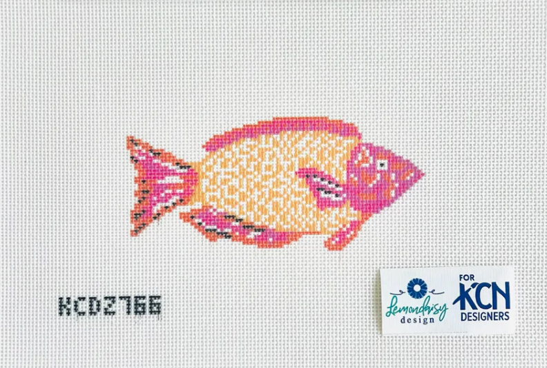 Purple and Orange Parrotfish Canvas