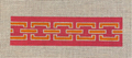 Chainlink (Pink and Orange) Key Fob Canvas