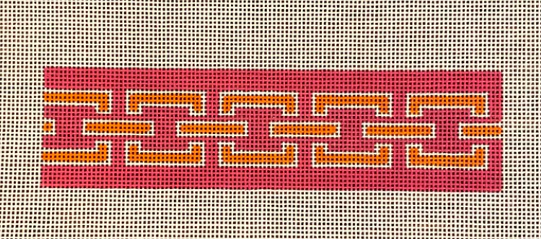 Chainlink (Pink and Orange) Key Fob Canvas