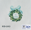 Wedding/Engagement "I Do" Wreath Canvas